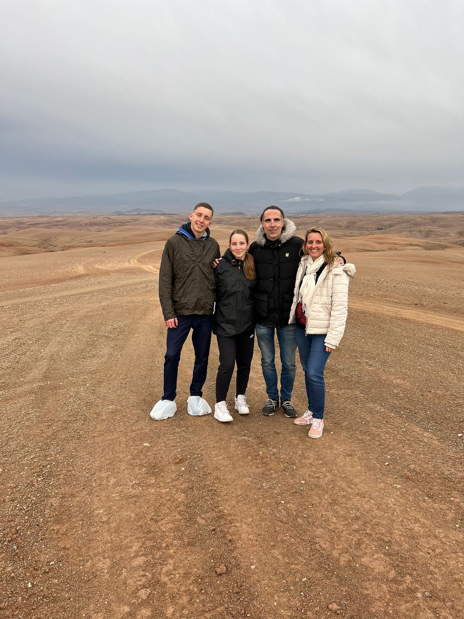 Coucher soleil désert